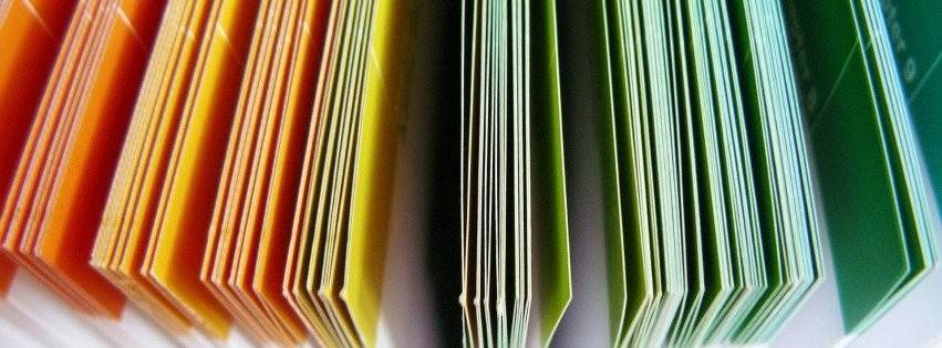 Colourful file folders