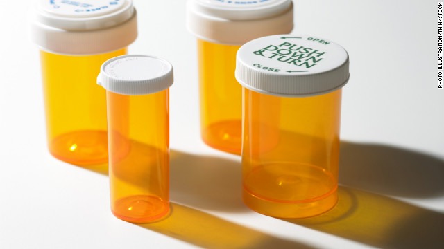 Empty pill bottles