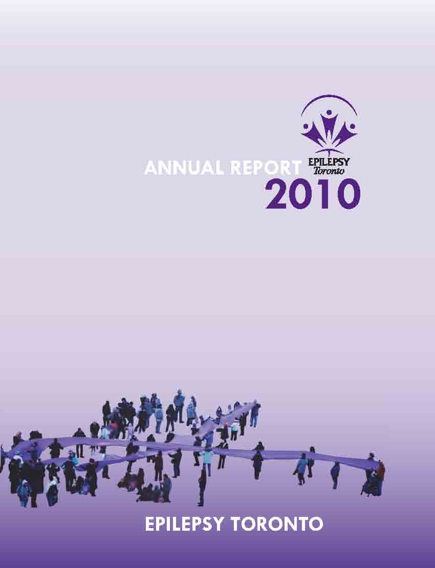 Epilepsy Toronto 2010 Annual Report cover page