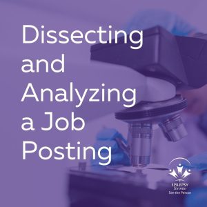 Dissecting and Analyzing a Job Posting Workshop Image A person in lab gear studies under a microscope