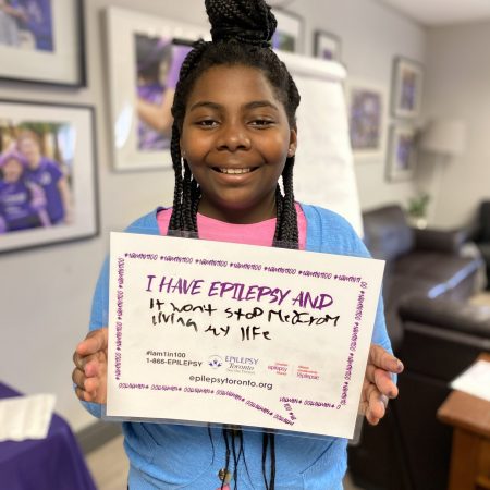 IMG_0419 Youth member holding sign, "I Have Epilepsy And...it won't stop me from living my life!"