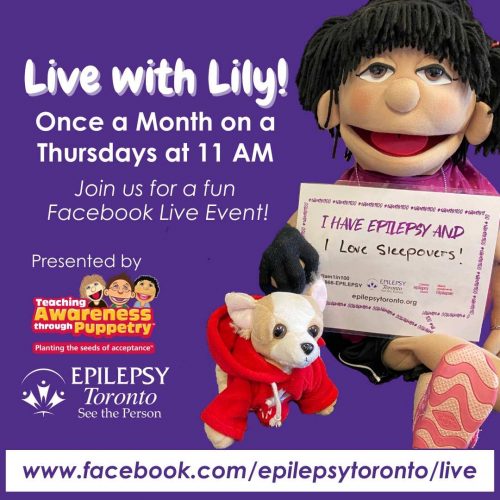 Image of Lily the puppet and her toy dog