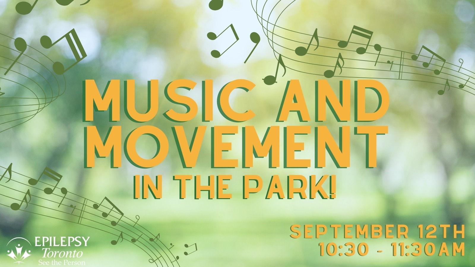 Music and Movement in the Park_ENews Blurred image of park with copy overlay