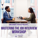 Employment Workshops_ (Instagram Post) (3) gentleman in a suit seated at an interview with another woman